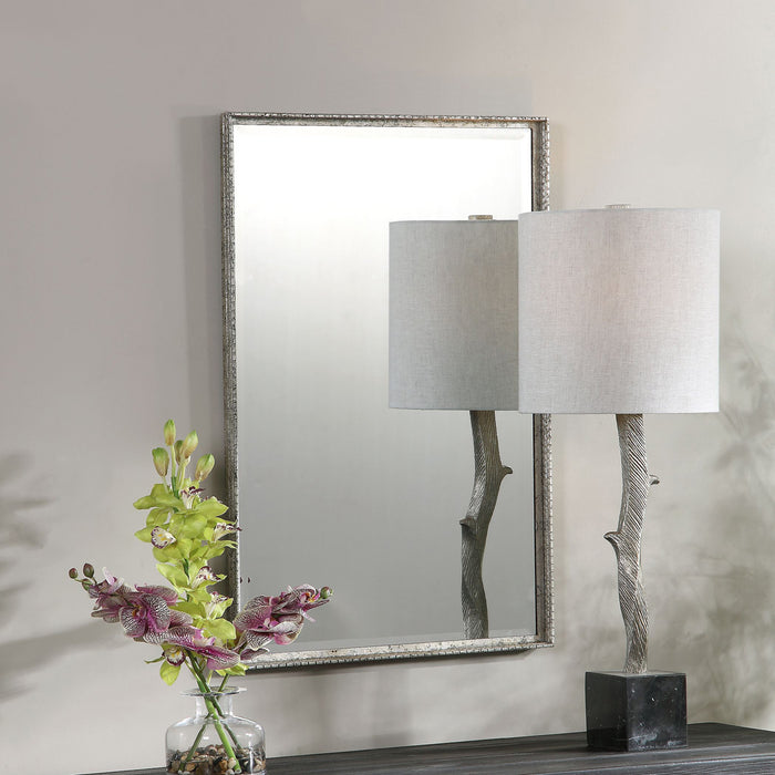 Uttermost's Callan Silver Vanity Mirror Designed by Grace Feyock - Lamps Expo