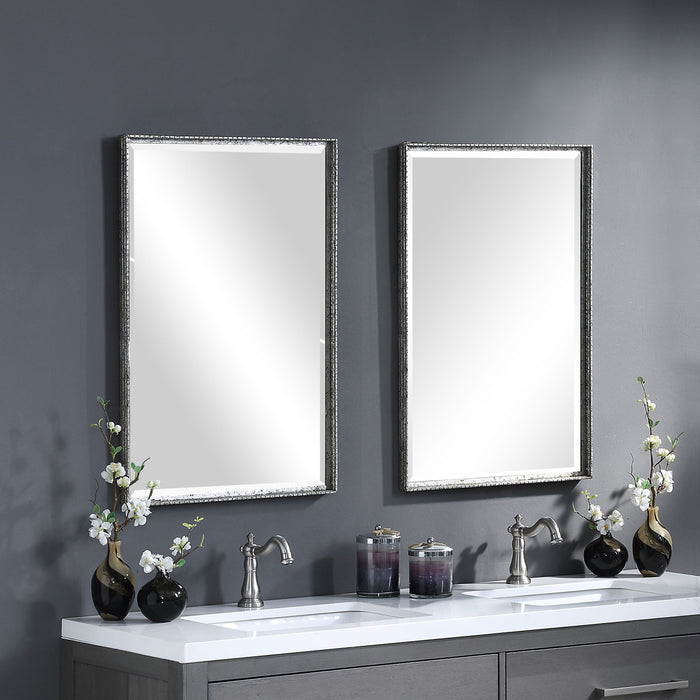 Uttermost's Callan Silver Vanity Mirror Designed by Grace Feyock - Lamps Expo