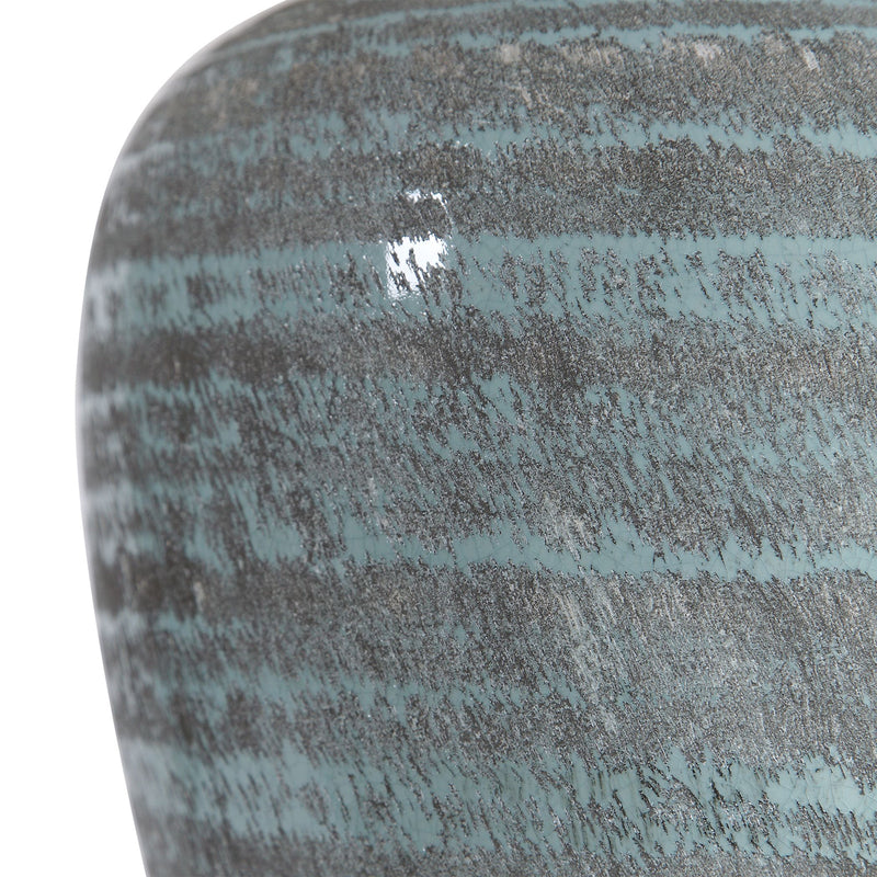 Uttermost's Pelia Light Aqua Table Lamp Designed by John Kowalski - Lamps Expo
