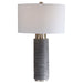 Uttermost's Strathmore Stone Gray Table Lamp Designed by David Frisch