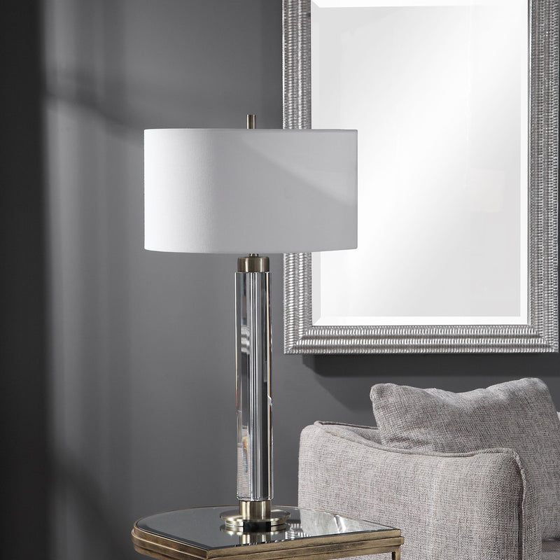 Uttermost's Davies Modern Table Lamp Designed by Jim Parsons - Lamps Expo