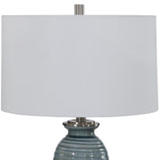 Uttermost's Zaila Light Blue Table Lamp Designed by Jim Parsons - Lamps Expo