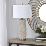 Uttermost's Zade Warm Gray Table Lamp Designed by David Frisch - Lamps Expo