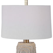 Uttermost's Zade Warm Gray Table Lamp Designed by David Frisch - Lamps Expo