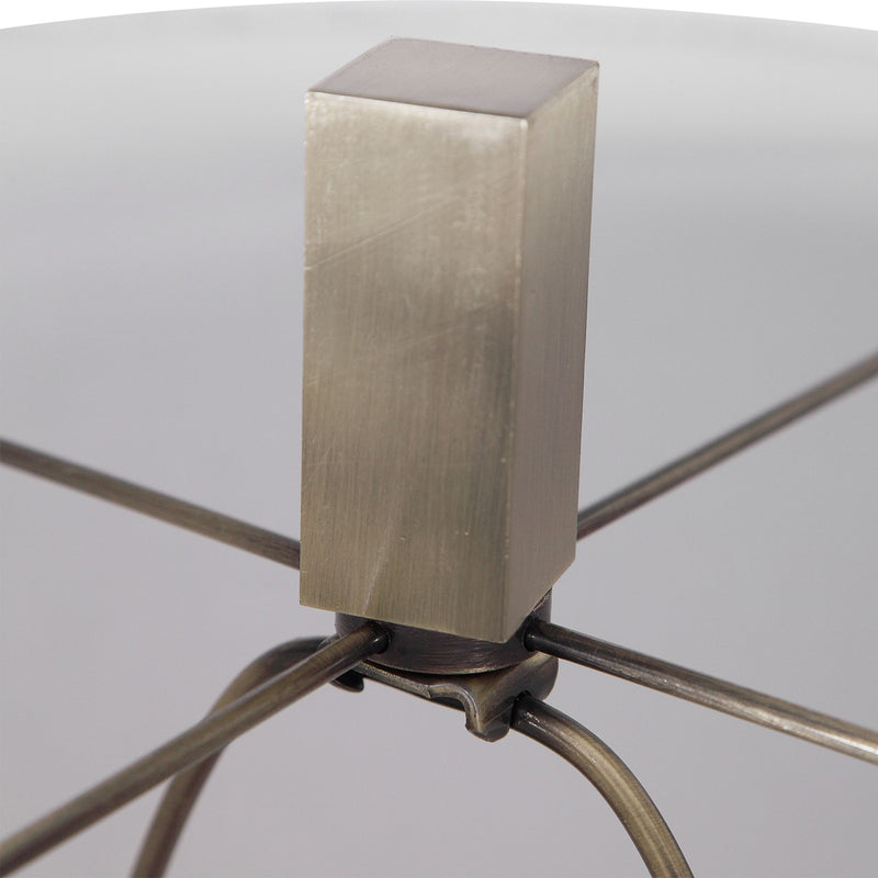 Uttermost's Zade Warm Gray Table Lamp Designed by David Frisch - Lamps Expo