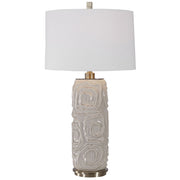 Uttermost's Zade Warm Gray Table Lamp Designed by David Frisch - Lamps Expo