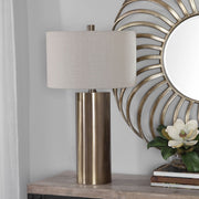 Uttermost's Taria Brushed Brass Table Lamp - Lamps Expo