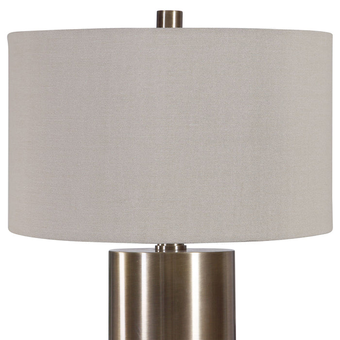 Uttermost's Taria Brushed Brass Table Lamp - Lamps Expo