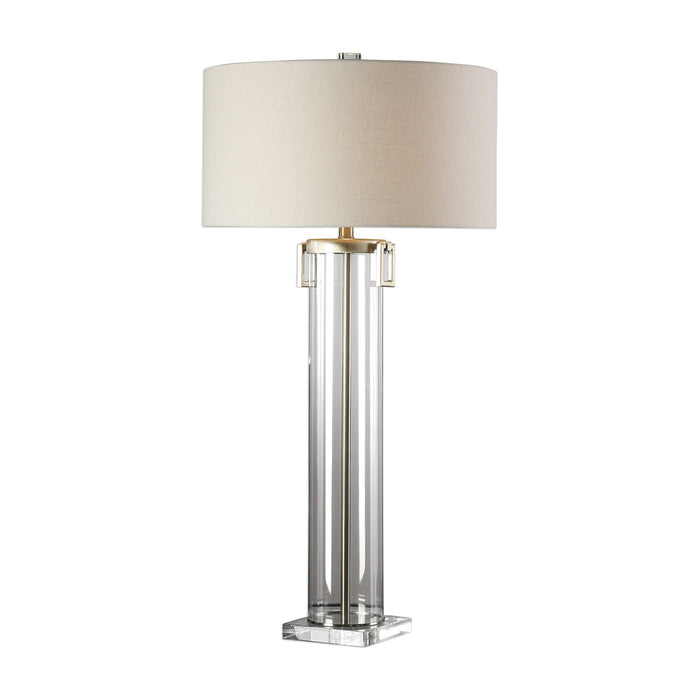 Uttermost's Monette Tall Cylinder Lamp Designed by Jim Parsons