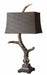 Uttermost's Stag Horn Dark Shade Table Lamp Designed by Carolyn Kinder - Lamps Expo