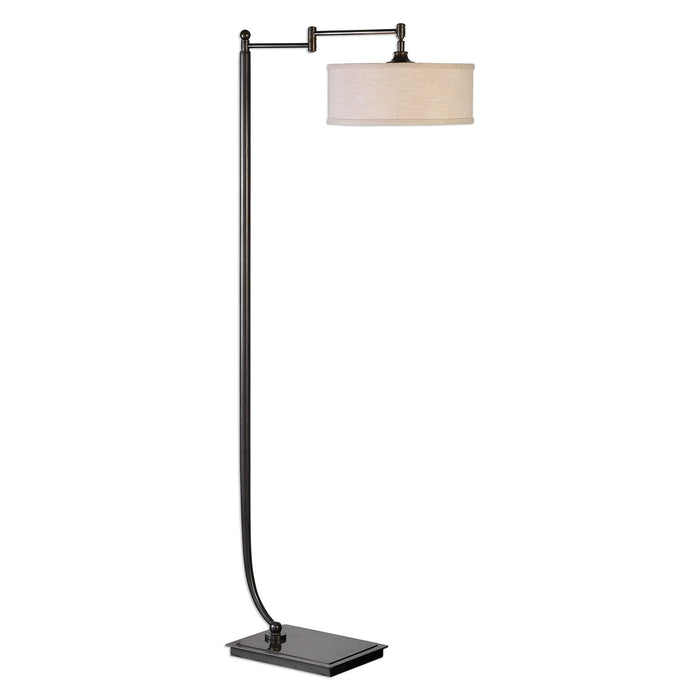 Uttermost's Lamine Dark Bronze Floor Lamp Designed by Jim Parsons - Lamps Expo