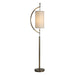 Uttermost's Balaour Antique Brass Floor Lamp Designed by David Frisch