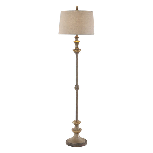 Uttermost's Vetralla Silver Bronze Floor Lamp Designed by Billy Moon