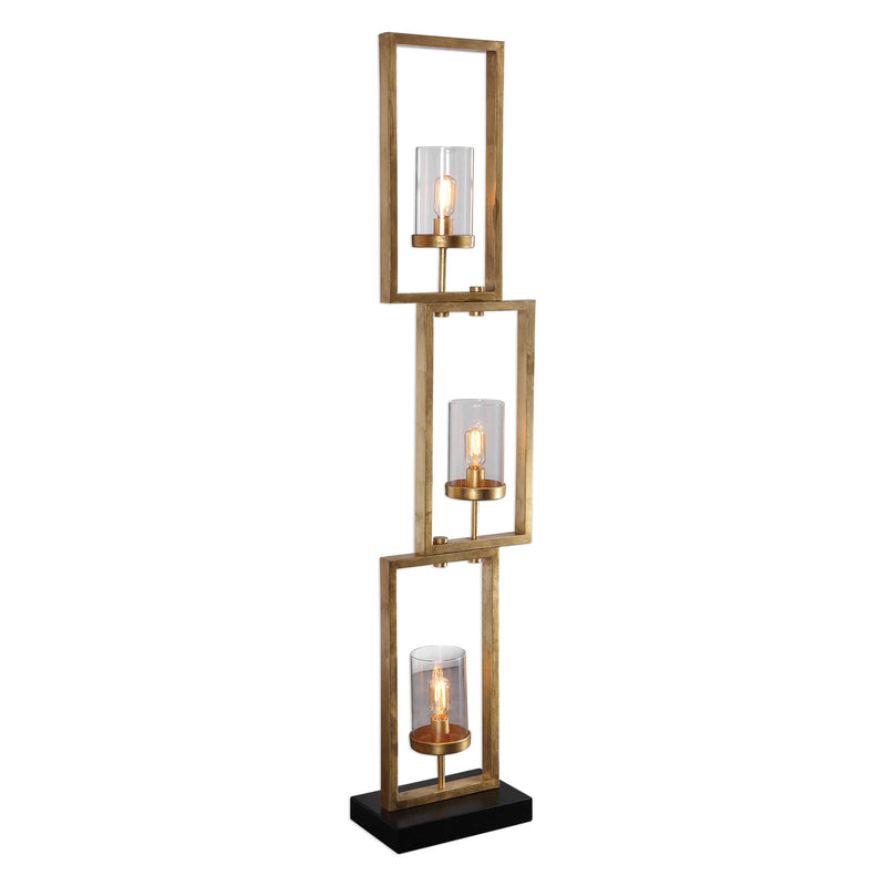 Uttermost's Cielo Staggered Rectangles Floor Lamp Designed by David Frisch