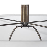Uttermost's Maud Aged Black Floor Lamp Designed by David Frisch - Lamps Expo