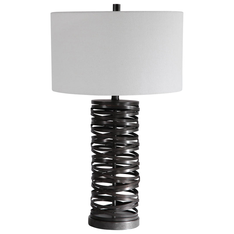 Uttermost's Alita Rust Black Table Lamp Designed by John Kowalski - Lamps Expo