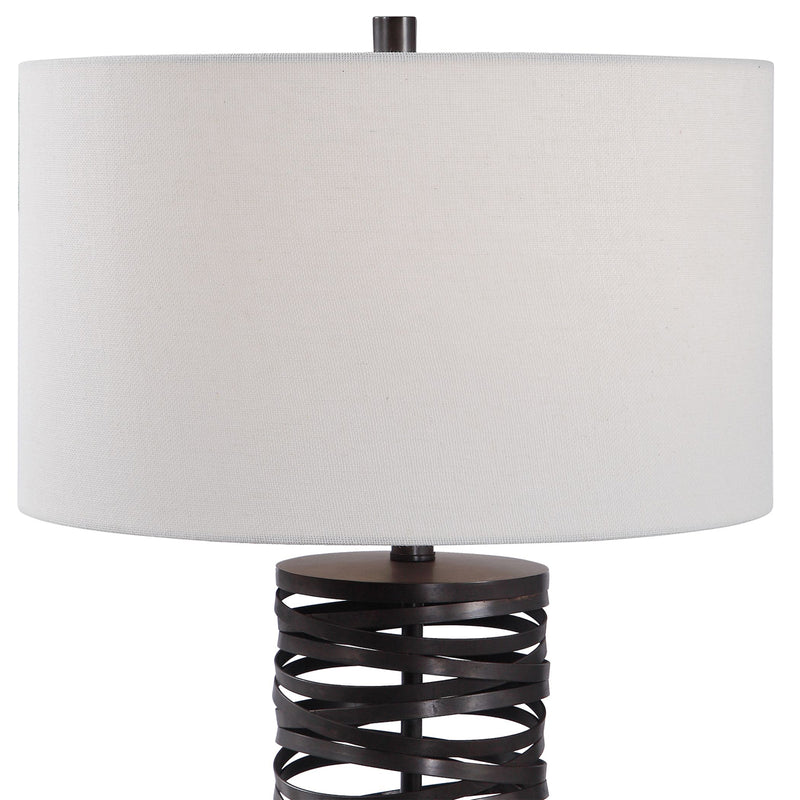 Uttermost's Alita Rust Black Table Lamp Designed by John Kowalski - Lamps Expo