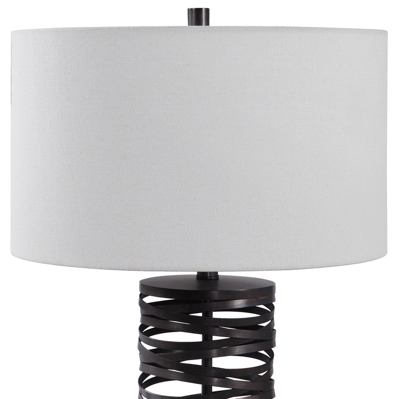 Uttermost's Alita Rust Black Table Lamp Designed by John Kowalski - Lamps Expo