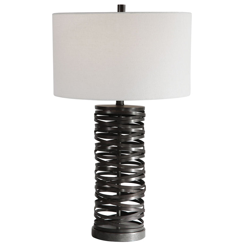 Uttermost's Alita Rust Black Table Lamp Designed by John Kowalski