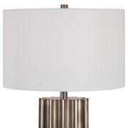 Uttermost's Khalio Gun Metal Table Lamp Designed by Carolyn Kinder - Lamps Expo