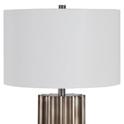 Uttermost's Khalio Gun Metal Table Lamp Designed by Carolyn Kinder - Lamps Expo