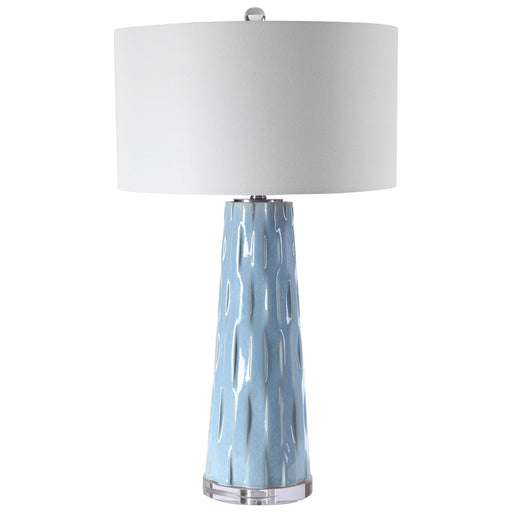 Uttermost's Brienne Light Blue Table Lamp Designed by Jim Parsons - Lamps Expo