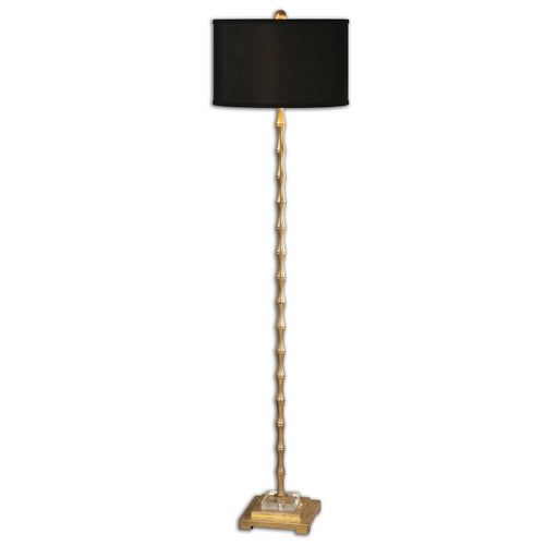Uttermost's Quindici Metal Bamboo Floor Lamp Designed by Carolyn Kinder