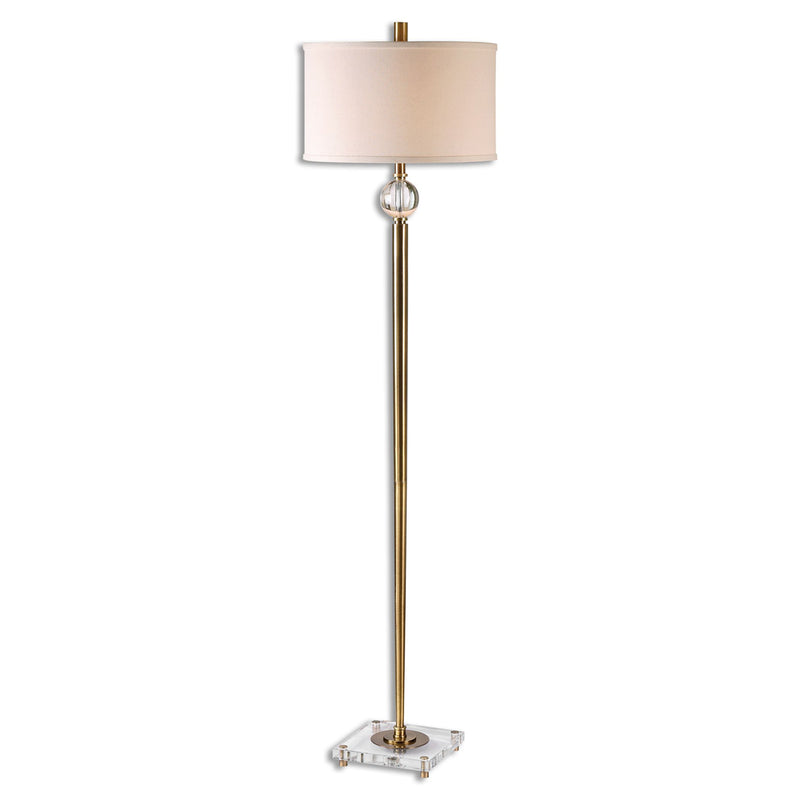 Uttermost's Mesita Brass Floor Lamp