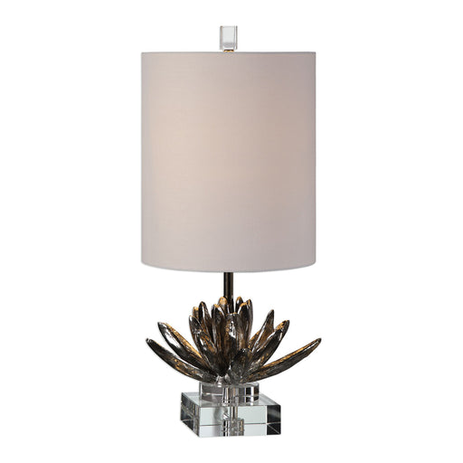 Uttermost's Silver Lotus Accent Lamp Designed by David Frisch