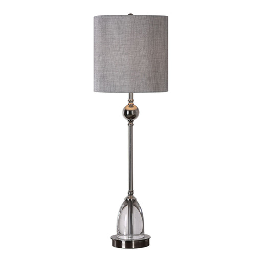 Uttermost's Gallo Nickel Buffet Lamp Designed by David Frisch - Lamps Expo
