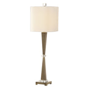 Uttermost's Niccolai Antiqued Nickel Lamp Designed by Jim Parsons