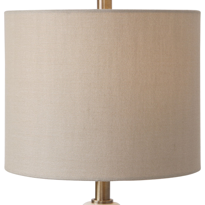 Uttermost's Natania Plated Brass Buffet Lamp Designed by Billy Moon - Lamps Expo