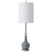 Uttermost's Piers Mottled Blue Buffet Lamp Designed by David Frisch - Lamps Expo