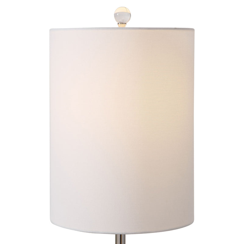 Uttermost's Piers Mottled Blue Buffet Lamp Designed by David Frisch - Lamps Expo
