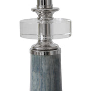 Uttermost's Piers Mottled Blue Buffet Lamp Designed by David Frisch - Lamps Expo