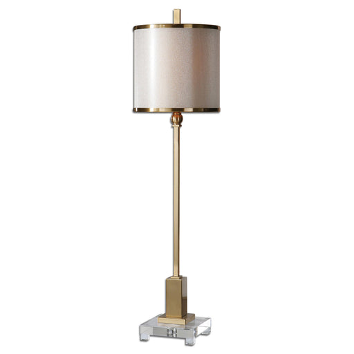 Uttermost's Villena Brass Buffet Lamp Designed by Carolyn Kinder