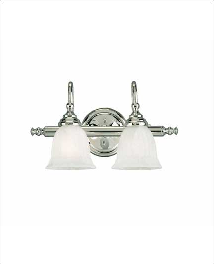 Brunswick Bath Vanity 2-Light Bath Vanity in Chrome