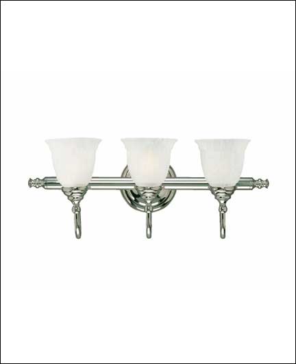Brunswick Bath Vanity 3-Light Bath Vanity in Chrome