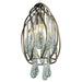 Area 51 1-Light Mini-Pendant in New Bronze with Handmade Recycled Glass Drops - Lamps Expo