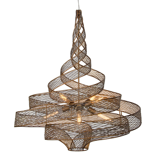 Flow 6-Light Pendant in Hammered Ore - Lamps Expo