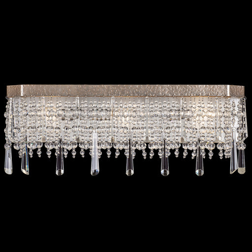 Barcelona 3-Light Bath Sconce in Transcend Silver with Heirloom-Quality Optic Crystal - Lamps Expo