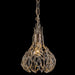 Bask 1-Light Mini-Pendant in Gold Dust with Premium Pre-Installed Crystal - Lamps Expo