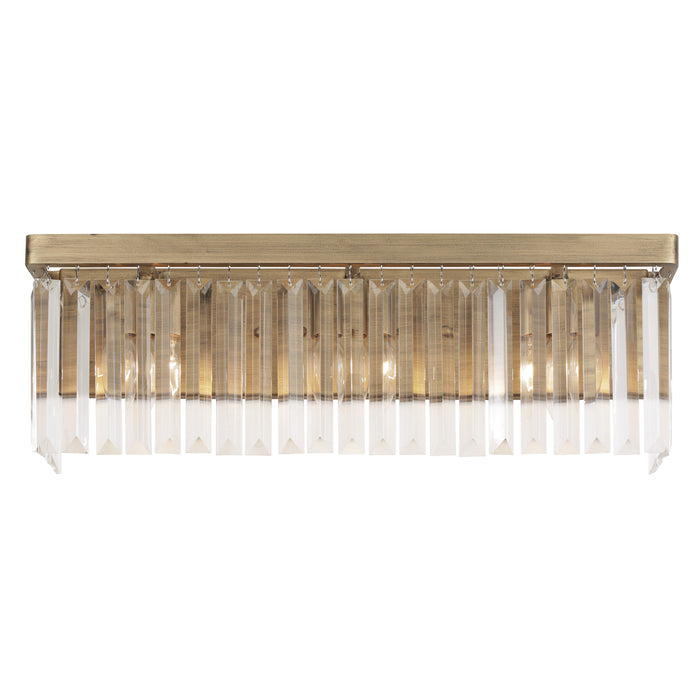 Social Club 3-Light Bath Sconce in Havana Gold with Premium Crystal - Lamps Expo