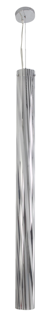 Chroman Empire 5-Light Foyer Pendant in Chrome with Two-Layer Smoky Chrome - Lamps Expo