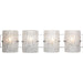 Brilliance 4-Light Bath Sconce in Chrome with Bright Ice Glass - Lamps Expo