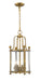 Wyndham 4-Light Chandelier in Heirloom Brass with Clear Glass - Lamps Expo