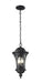 Doma 3-Light Outdoor Chain-Light in Black with Water Glass Glass - Lamps Expo