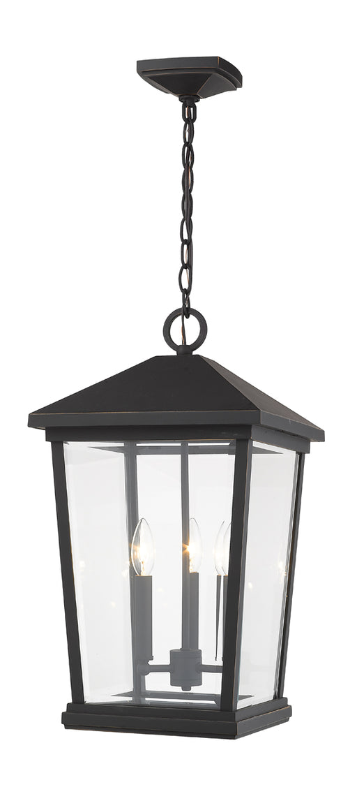 Beacon 3-Light Outdoor Chain Mount Ceiling Fixture - Lamps Expo