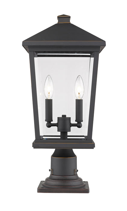 Beacon 2-Light Outdoor Pier Mounted Fixture - Lamps Expo