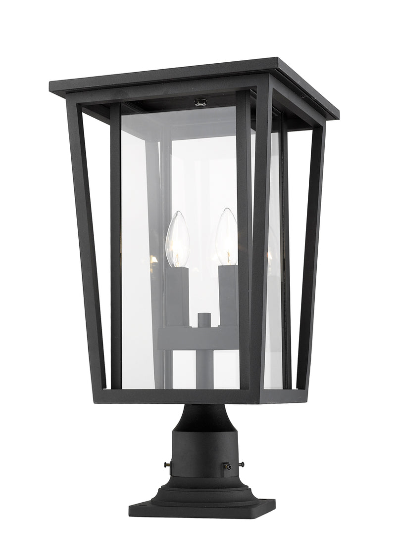 Seoul 2-Light Outdoor Pier Mounted Fixture - Lamps Expo